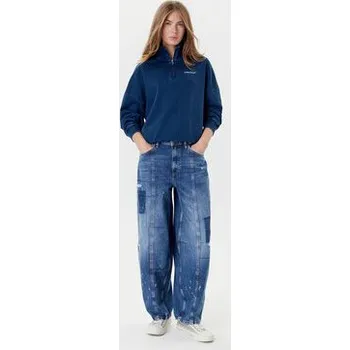 Pánská mikina Guess Jeans Mikina W5YQ10 KCXQ1 Tmavomodrá Regular Fit XL