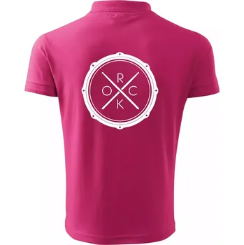 Pánská košile Paličky bicí ROCK - Polokošile pánská Pique Polo 203 - 5XL ( Purpurová )
