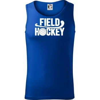 Field hockey míček a nápis - Tílko pánské Core - L ( Královská modrá )