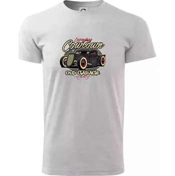 Pánské tričko Legendary old car - Triko extra velké (5-8XL) - 7XL ( Světlešedý Melír )