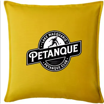 Polštář Petanque club lake - Polštář 50x50 - 50x50 - Pouze potah ( Žlutá )