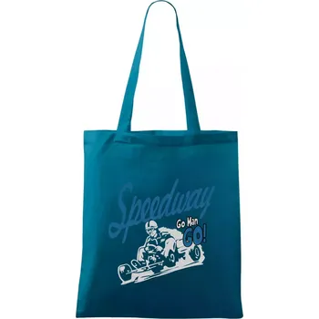 Motokara speedway - Taška bavlněná - 42 x 38 cm ( Petrolejová )