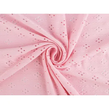 Madeirový úplet růžová sv. 1 m