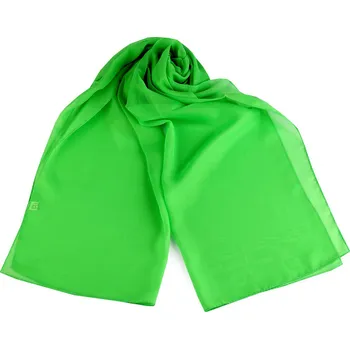 Letní šátek / šála 45x150 cm zelená sv. 1 ks
