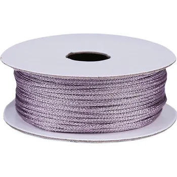 Lurexová šňůrka / provázek Ø1 mm fialová sv. 5 ks