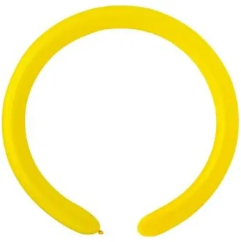 Balónek Balónky modelovací malé (140cm:3cm) #002 žlutá (100ks/bal)