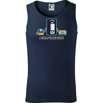 Nikdy nezapomeneme 90s - Tílko pánské Core - M ( Námořní modrá (velmi tmavá - téměř černá) )