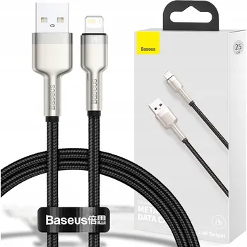 Datový kabel Kabel Baseus USB - Apple Lightning 0,25 m černý
