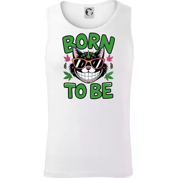 Pánské termoprádlo Marihuana - born to be - Tílko pánské Core - L ( Bílá )