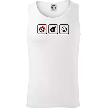 Turbodiesel úsměv - Tílko pánské Core - S ( Bílá )