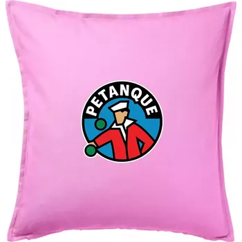 Polštář Petanque ikonka - Polštář 50x50 - 50x50 - Pouze potah ( Růžová )