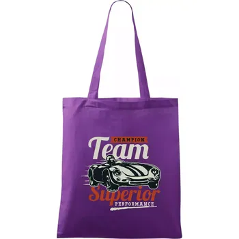 Nákupní taška Superior performance team - Taška bavlněná - 42 x 38 cm ( Fialová )