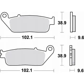 Brzdová destička TRW BRZDOVÉ DESTIČKY MCB599