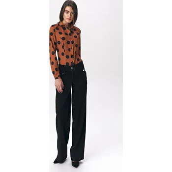 Dámská halenka Nife dámská halenka B113 Nife hnědá 1209098