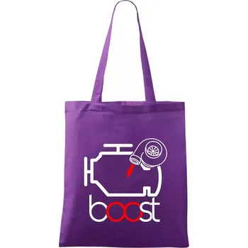 Boost - Taška bavlněná - 42 x 38 cm ( Fialová )