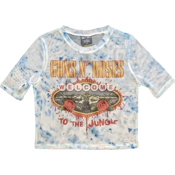 Guns N' Roses Welcome To The Jungle LV White S Dámské Tričko