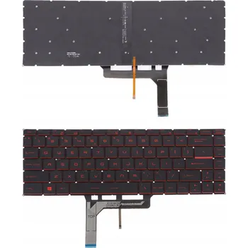 Náhradní klávesnice pro notebook Klávesnice LED RED GS65 GF63 MS-16Q1 MS-16Q2 pro MSI