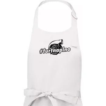 Kuchyňská zástěra Furt naplno - Pánská zástěra na vaření - Univerzální velikost ( Bílá )