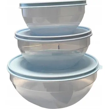 Dóza na potraviny MTM Kulaté dózy na potraviny, sada 3 ks 0,9/1,5/2,5 l, MODRÉ