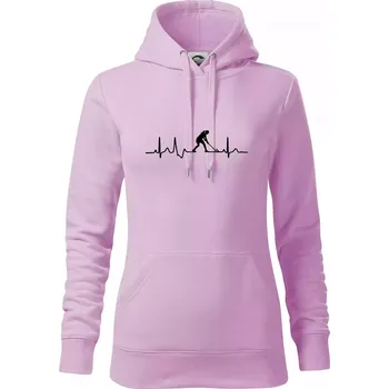 Dámská mikina Pozemní hokej ekg - hráčka - Mikina dámská Cape s kapucí - XS ( Orchid )