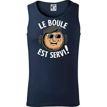 Le boule est servi! - Tílko pánské Core - S ( Námořní modrá (velmi tmavá - téměř černá) )