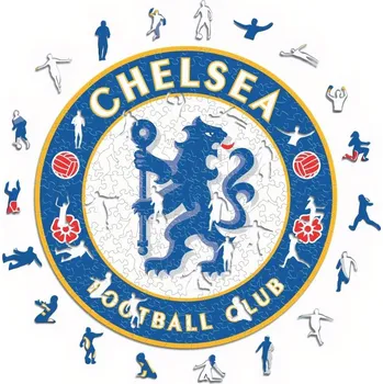 Chelsea FC Dřevěné puzzle Chelsea FC, znak klubu, 270 ks