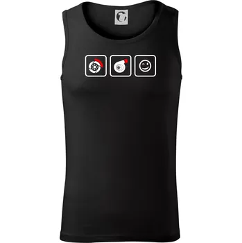 Turbodiesel úsměv - Tílko pánské Core - 2XL ( Černá )