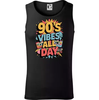 Pánské termoprádlo 90s vibes all day - Tílko pánské Core - S ( Černá )