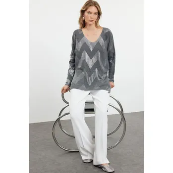 Dámský svetr Dámský svetr Trendyol Trendyol šedá 2427548