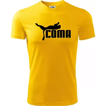 Chlapecké tričko Coma parodie - Dětské triko sportovní (dresovina) - 122 cm/6 let ( Žlutá )