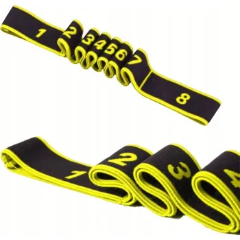 Gymnastická guma na protažení, cvičební pás - žlutá