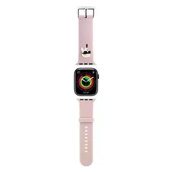 Příslušenství k chytrým hodinkám Karl Lagerfeld Karl Head NFT Řemínek pro Apple Watch 38/40/41 Pink