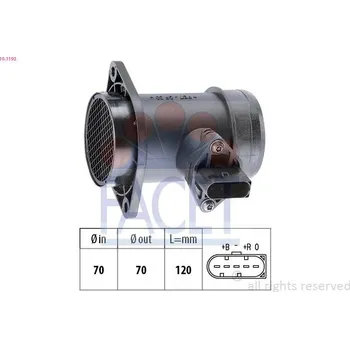 Čidlo automobilu Snímač množství protékajícího vzduchu FACET 10.1192