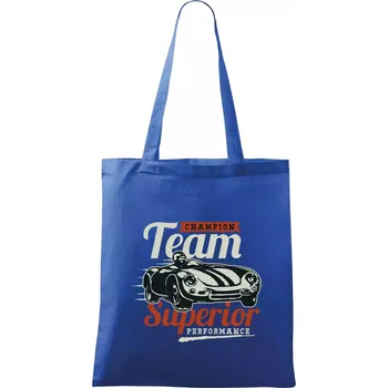Nákupní taška Superior performance team - Taška bavlněná - 42 x 38 cm ( Královská modrá )