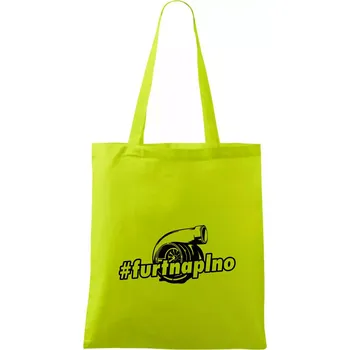 Furt naplno - Taška bavlněná - 42 x 38 cm ( Limetková )