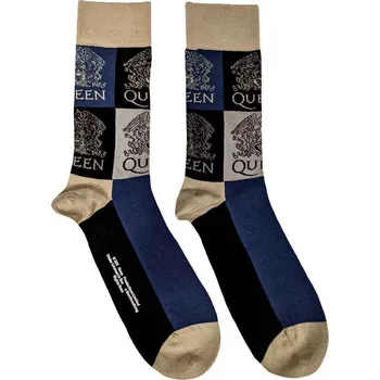 Pánské ponožky Queen Ponožky Crest Blocks Navy Blue 40-45