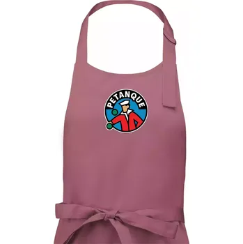 Kuchyňská zástěra Petanque ikonka - Dámská zástěra na vaření - Univerzální velikost ( Starorůžová )