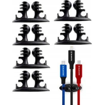 IP kamera ORGANIZÉR Držák na 3 Kabely Vodiče SADA 8 ks