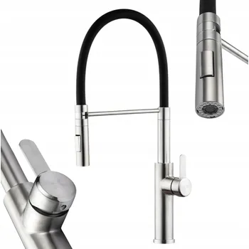 Vodovodní baterie Stojánková kuchyňská baterie Kitchen černá