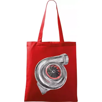 Turbo olejomalba - Taška bavlněná - 42 x 38 cm ( Červená )