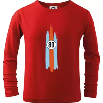 Chlapecké tričko Vintage Race 80 - Triko dětské Long Sleeve - 122 cm/6 let ( Červená )