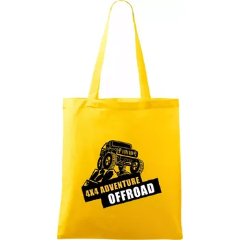 4x4 adventure offroad - Taška bavlněná - 42 x 38 cm ( Žlutá )