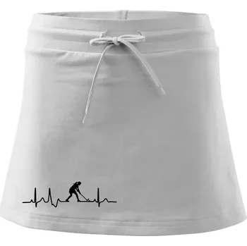 Dámská sukně Pozemní hokej ekg - hráčka - Sportovní sukně - two in one - M ( Bílá )