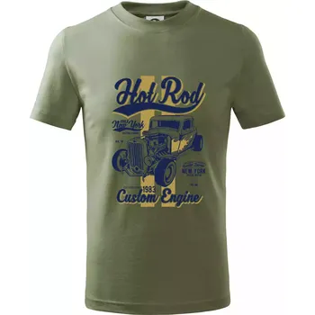 Hot Rod New York - Tričko dětské bavlněné - 158 cm/12 let ( Khaki )