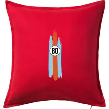 Polštář Vintage Race 80 - Polštář 50x50 - 50x50 - Pouze potah ( Červená )