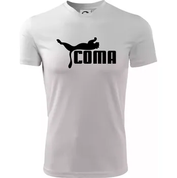Chlapecké tričko Coma parodie - Dětské triko sportovní (dresovina) - 122 cm/6 let ( Bílá )