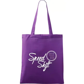 Speed shift - Taška bavlněná - 42 x 38 cm ( Fialová )