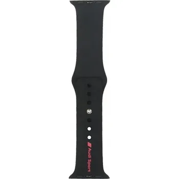 Řemínek na hodinky Černý řemínek Audi pro Apple Watch 0mm
