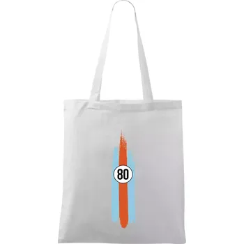 Nákupní taška Vintage Race 80 - Taška bavlněná - 42 x 38 cm ( Bílá )