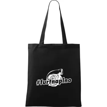 Furt naplno - Taška bavlněná - 42 x 38 cm ( Černá )
